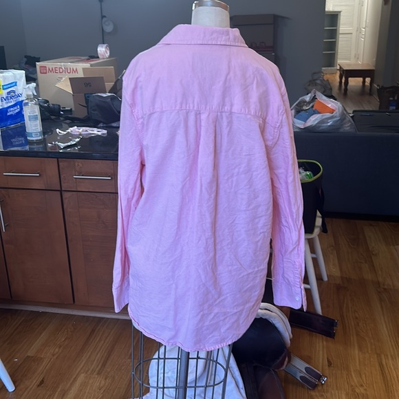 Bright Pink Lola River Button Down - Picture 2 of 2